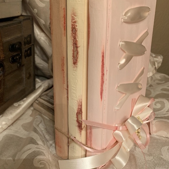 Book Bundle, Shabby Chic, Pink Corset Design, new Handmade - Picture 2 of 2